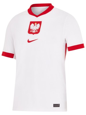 Poland maglia da casa uniforme da calcio prima maglia sportiva da calcio maschile per la Coppa Euro 2024